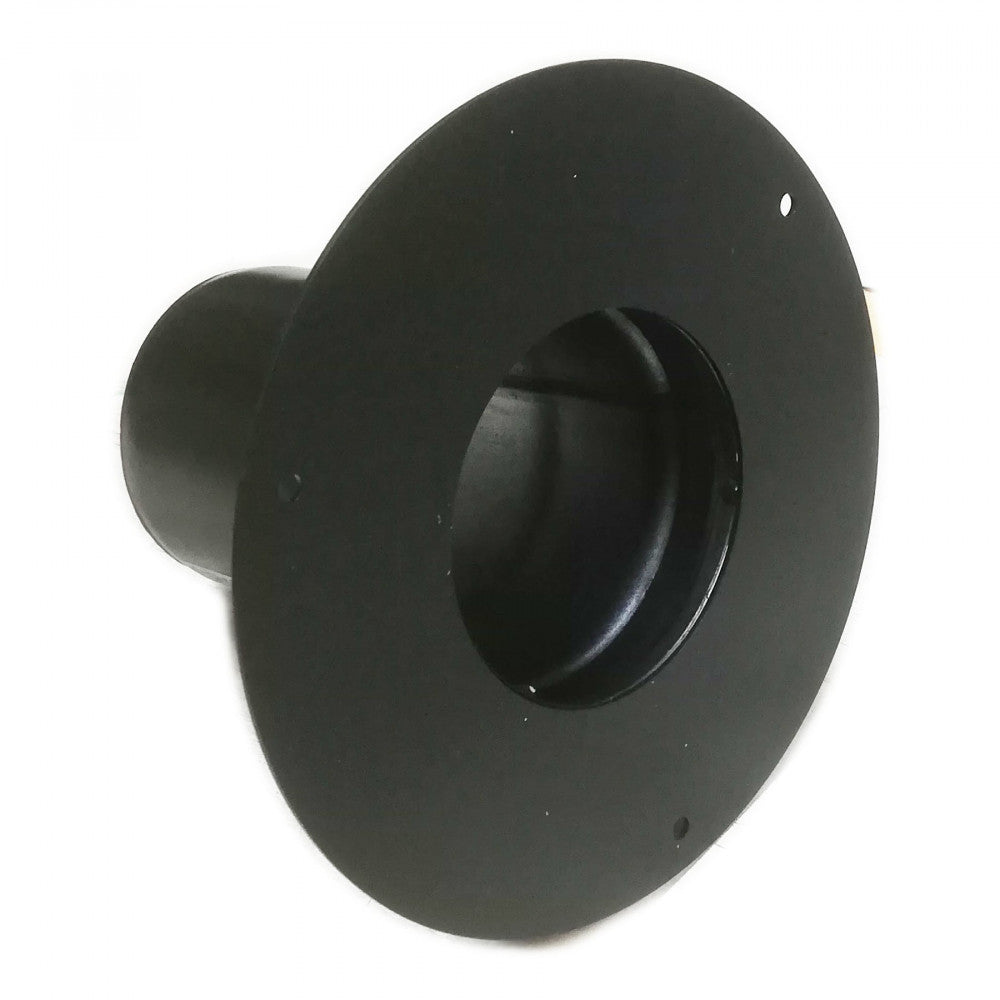 Rosone unico nero pellet da 100mm