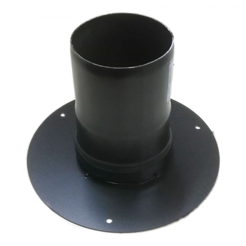 Rosone unico nero pellet da 100mm