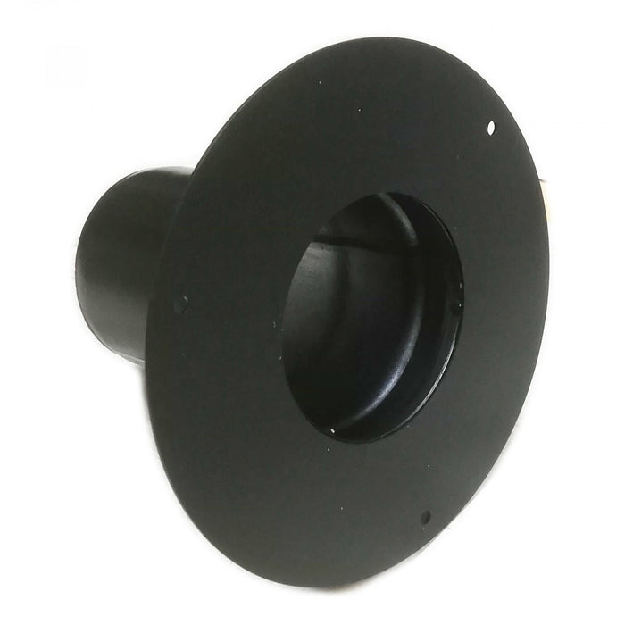 Rosone unico nero pellet da 80mm