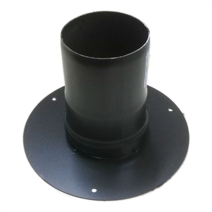 Rosone unico nero pellet da 80mm