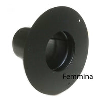 Rosone unico nero pellet da 80mm