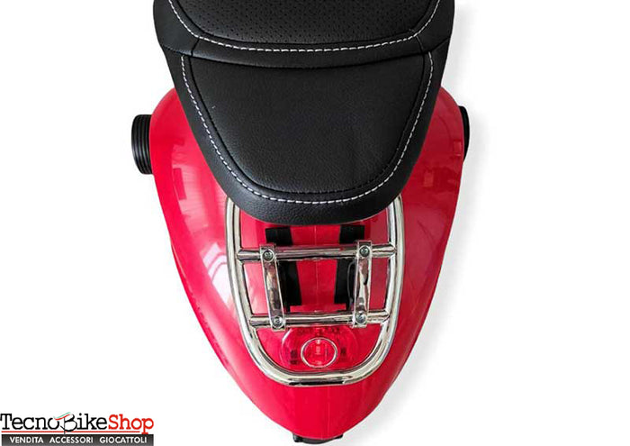 Moto Elettrica per Bambini Piaggio Vespa 946 12V con Parabrezza-Rosso
