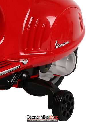 Moto Elettrica per Bambini Piaggio Vespa 946 12V con Parabrezza-Rosso