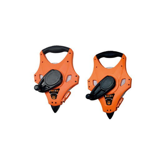 Rotella metrica Brixo Pro 50 m – Nastro in fiberglass e custodia ABS per grandi distanze