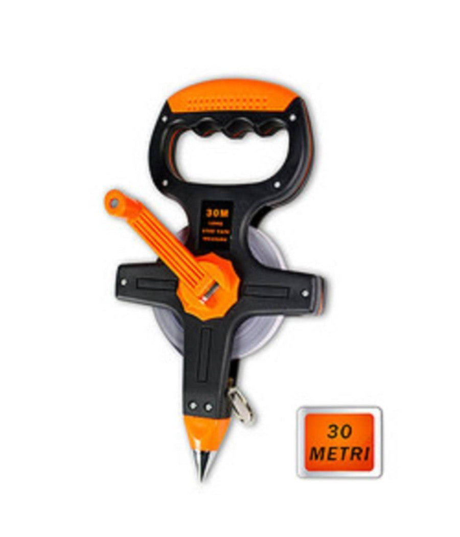 Rotella Metrica Nastro In Acciaio 30 O 50 Metri Con Picchetto Metro Per Misurare         