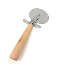 Rotella Tagliapizza Con Lama Acciaio Manico Legno Coltello Pizza Da Cucina 51033         