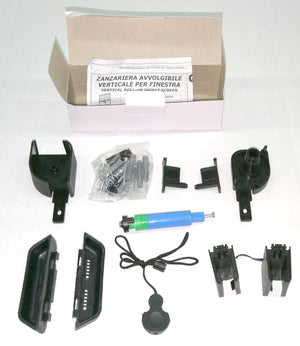 Zanzariera avvolgibile verticale 140x250 bronzo con frizione - NO BRAND