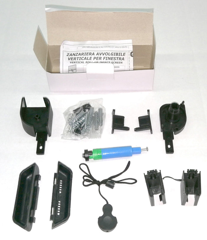 Zanzariera avvolgibile verticale 140x250 bronzo con frizione - NO BRAND