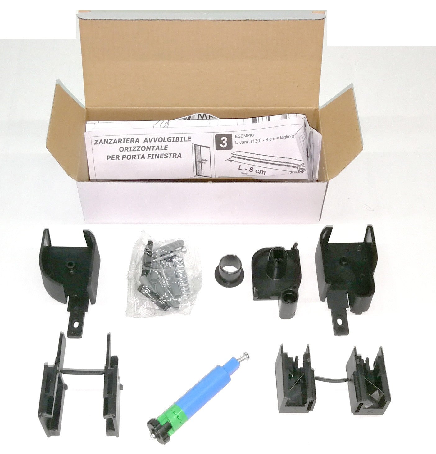 Zanzariera Avvolgibile Laterale cm 160 x 250 marrone Con Frizione - NO BRAND