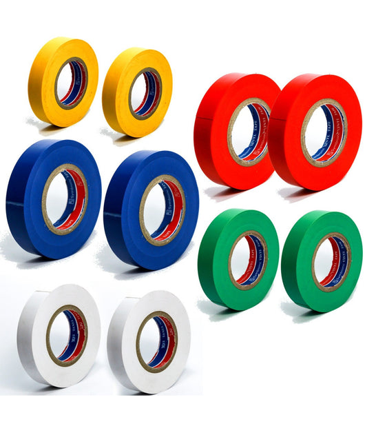 Rotoli Nastro Isolante Colorato Vari Colori Per Elettricista Pvc 15 Mm  X 1,5cm         