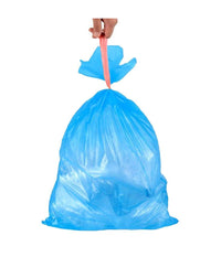 Rotoli Sacchetti Buste Per Spazzatura 115lt 72x105cm Chiusura Con Laccetto Blu         