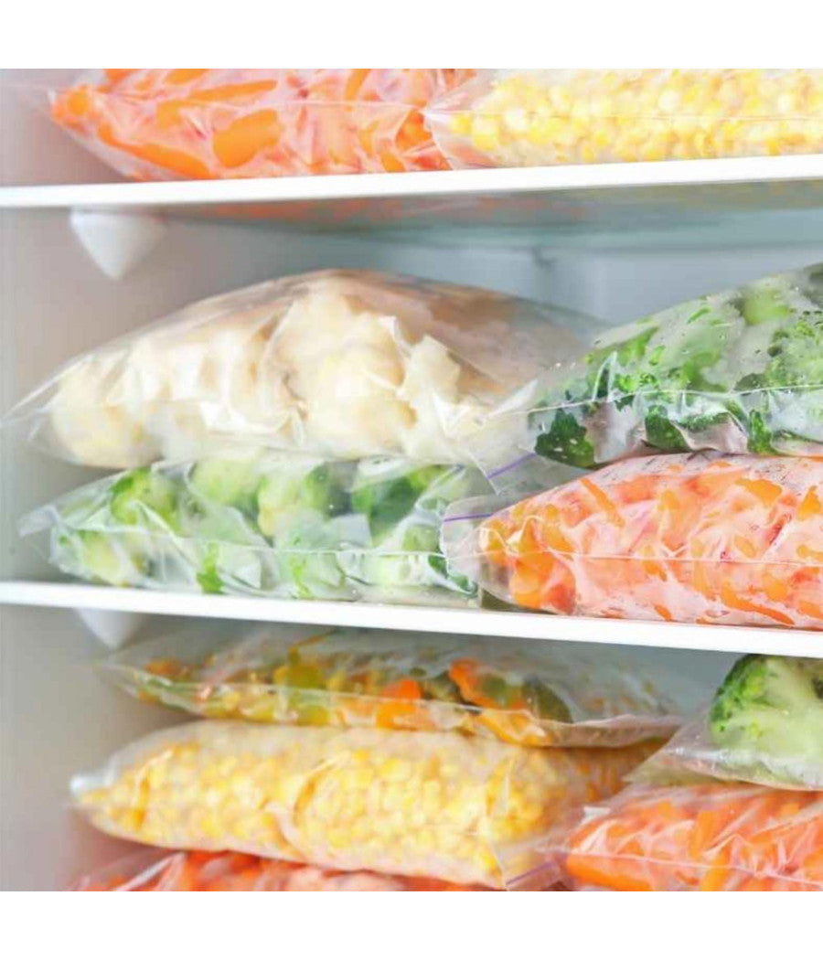 Rotoli Sacchetti Freezer Per Alimenti 360 Sacchi Congelatore Frigo 22x32cm Gelo         