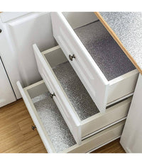 Rotolo Adesivo Alluminio 61cmx3mt Per Cassetti Mobili Armadi Parati Cucina 70504         