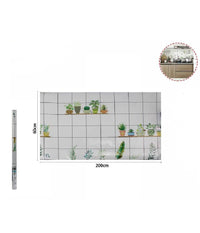 Rotolo Adesivo Per Muri Effetto Parete Con Piantine Carta Parati 60cmx2mt 70864         