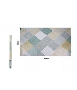 Rotolo Adesivo Per Muri Parete Carta Da Parati 61cmx2mt Effetto Maioliche 70862         