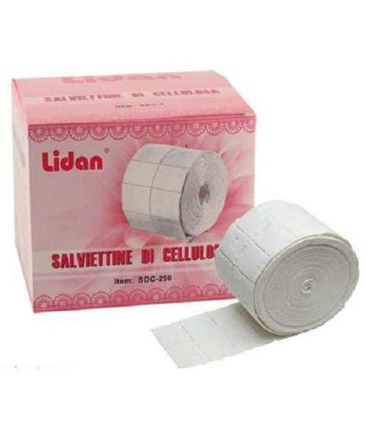 Rotolo Di Cellulosa Salviettine Pads Pad Ricostruzione Unghie 250pz Sdc-250         