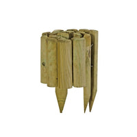 Rotolo di Recinzione Bordura per Aiuole VAMPIRO in Legno Impregnato