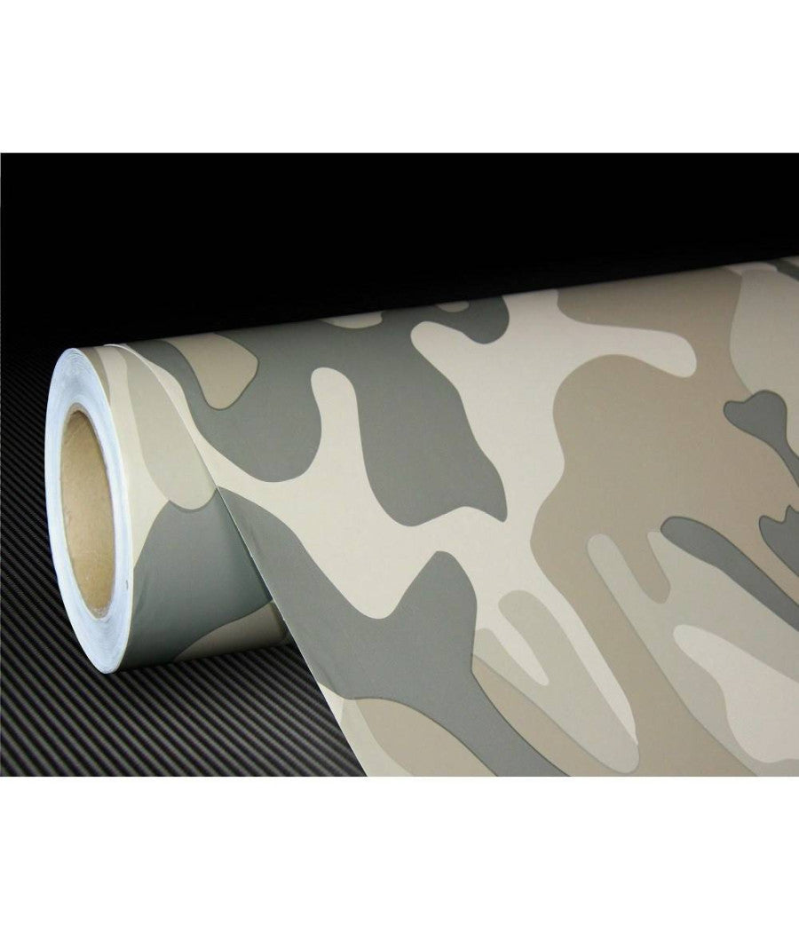 Rotolo Pellicola Adesiva Auto Moto Interno Esterno Camouflage 152cmx30m         