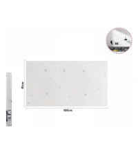 Rotolo Pellicola Adesiva Bianca Con Stelle 45cmx5mt Mobili Carta Da Parati 71130         
