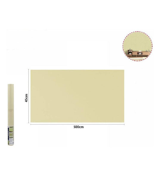 Rotolo Pellicola Adesiva Colore Giallo 45cmx5mt Per Mobili Carta Da Parati 71127         