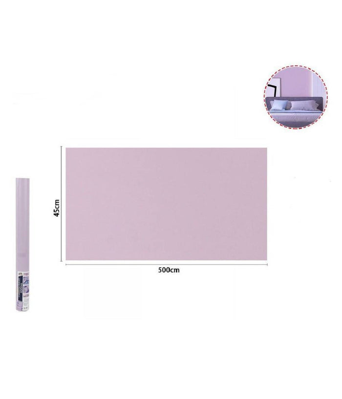 Rotolo Pellicola Adesiva Colore Lilla 45cmx5mt Per Mobili Carta Da Parati 71125         