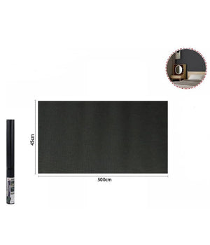 Rotolo Pellicola Adesiva Nera 45 Cm X 5 Metri Per Mobili Carta Da Parati 71119         