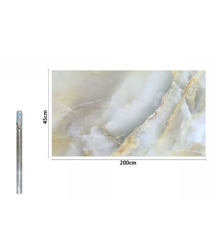 Rotolo Pellicola Adesiva Parete Effetto Marmo 45 Cm X 2 Mt Mobili Cassetti 71257         