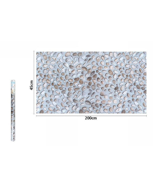 Rotolo Pellicola Adesiva Per Parete Con Sassolini 45cmx2mt Mobili Cassetti 71272         