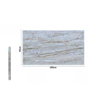 Rotolo Pellicola Adesiva Per Parete Effetto Marmorizzato 45cm X 2mt Mobili 71253         