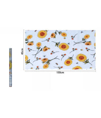 Rotolo Pellicola Adesiva Per Parete Fantasia Girasoli 45x150cm Parati Casa 71294         