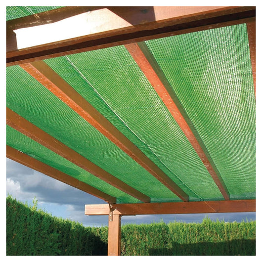 Trade Shop - Rotolo Rete Ombreggiante Verde Fitta 2 X 10 Mt Protezione Giardini Terrazze 017067 -        