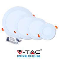 PANNELLO LED V-TAC FARETTO DA INCASSO DA 3W ROTONDO ULTRA SLIM FREDDA