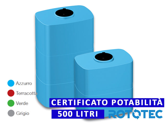 Serbatoio Da Esterno Rototec BOX 500 LT Polietilene Stoccaggio Acqua