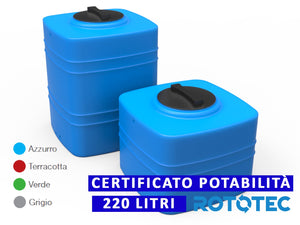 Serbatoio Da Esterno Rototec CUBO 120 LT Polietilene Stoccaggio Acqua