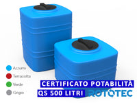 Serbatoio Da Esterno Rototec CUBO QS 500 LT Polietilene Stoccaggio Acqua
