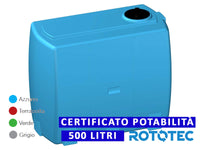 Serbatoio Da Esterno Rototec VALIGIA 500 LT Polietilene Stoccaggio Acqua