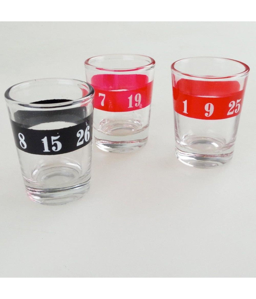 Roulette Alcolica Gioco Tavolo Girevole Gioco D'azzardo Liquore 16 Bicchierini         