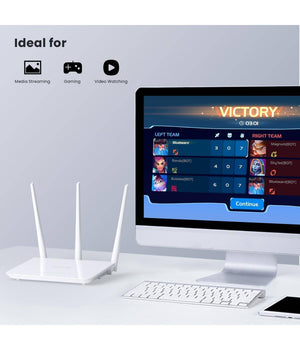 Router Wireless N300 Access Point Wi-fi 802.11 2.4g Ethernet Lan Antenna Esterno         