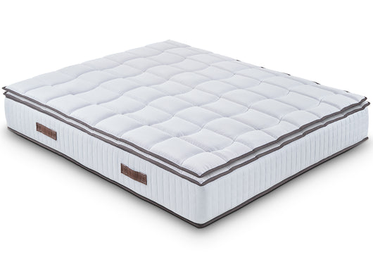 Materasso Matrimoniale 160x190 in Memory Foam - Sostenitovo Sfoderabile - con TOPPER REMOVIBILE - Lato Estate/inverno - Alto 24 cm - Ortopedico e ottimo per la schiena