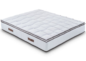 Materasso Piazza e Mezza 140x190 in Memory Foam - Sostenitovo Sfoderabile - con TOPPER REMOVIBILE - Lato Estate/inverno - Alto 24 cm - Ortopedico e ottimo per la schiena