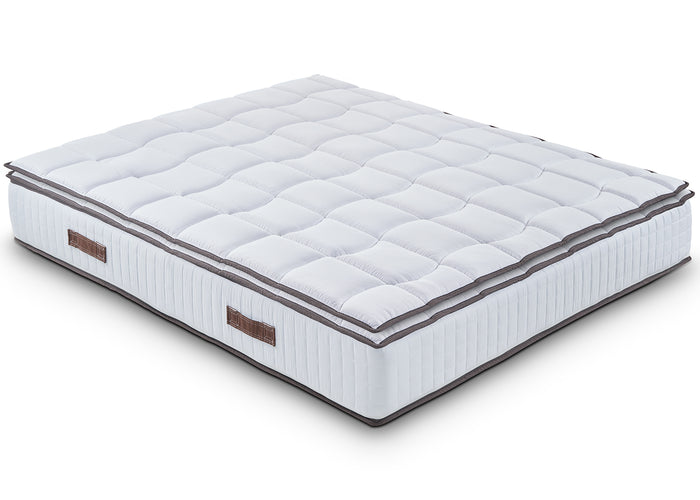 Materasso Piazza e Mezza 140x200 in Memory Foam - Sostenitovo Sfoderabile - con TOPPER REMOVIBILE - Lato Estate/inverno - Alto 24 cm - Ortopedico e ottimo per la schiena