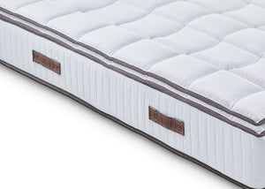 Materasso Singolo 70x200 in Memory Foam - Sostenitovo Sfoderabile - con TOPPER REMOVIBILE - Lato Estate/inverno - Alto 24 cm - Ortopedico e ottimo per la schiena