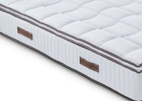 Materasso Matrimoniale 150x190 in Memory Foam - Sostenitovo Sfoderabile - con TOPPER REMOVIBILE - Lato Estate/inverno - Alto 24 cm - Ortopedico e ottimo per la schiena