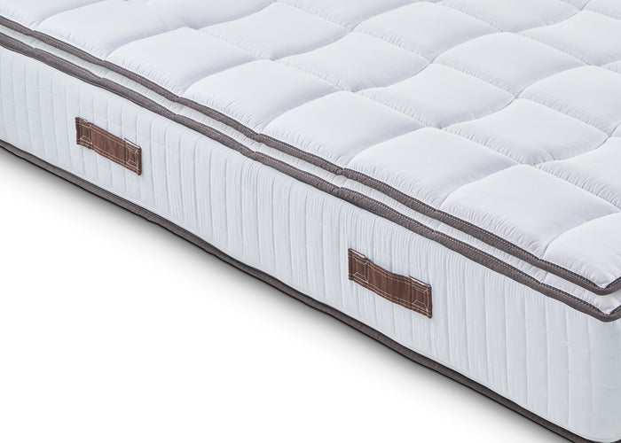 Materasso Matrimoniale 150x190 in Memory Foam - Sostenitovo Sfoderabile - con TOPPER REMOVIBILE - Lato Estate/inverno - Alto 24 cm - Ortopedico e ottimo per la schiena