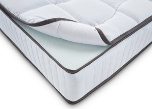 Materasso Piazza e Mezza 120x200 in Memory Foam - Sostenitovo Sfoderabile - con TOPPER REMOVIBILE - Lato Estate/inverno - Alto 24 cm - Ortopedico e ottimo per la schiena