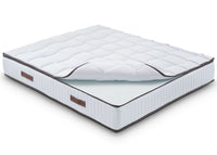 Materasso Singolo 100x200 in Memory Foam - Sostenitovo Sfoderabile - con TOPPER REMOVIBILE - Lato Estate/inverno - Alto 24 cm - Ortopedico e ottimo per la schiena