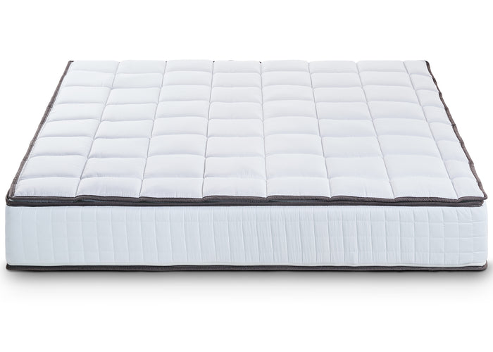 Materasso Singolo 80x200 in Memory Foam - Sostenitovo Sfoderabile - con TOPPER REMOVIBILE - Lato Estate/inverno - Alto 24 cm - Ortopedico e ottimo per la schiena