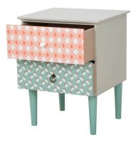 Comodino Auntdeco Cm 43.5X38X55.5