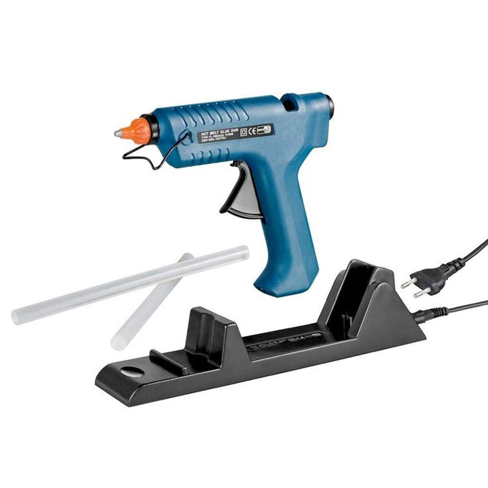 Pistola Colla a Caldo FIXLINE 80W Termocollante Cordless Professionale Con Base Di Ricarica