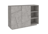 Mobile PING L 121.8 x H 86 x P 39.2 cm grigio cemento